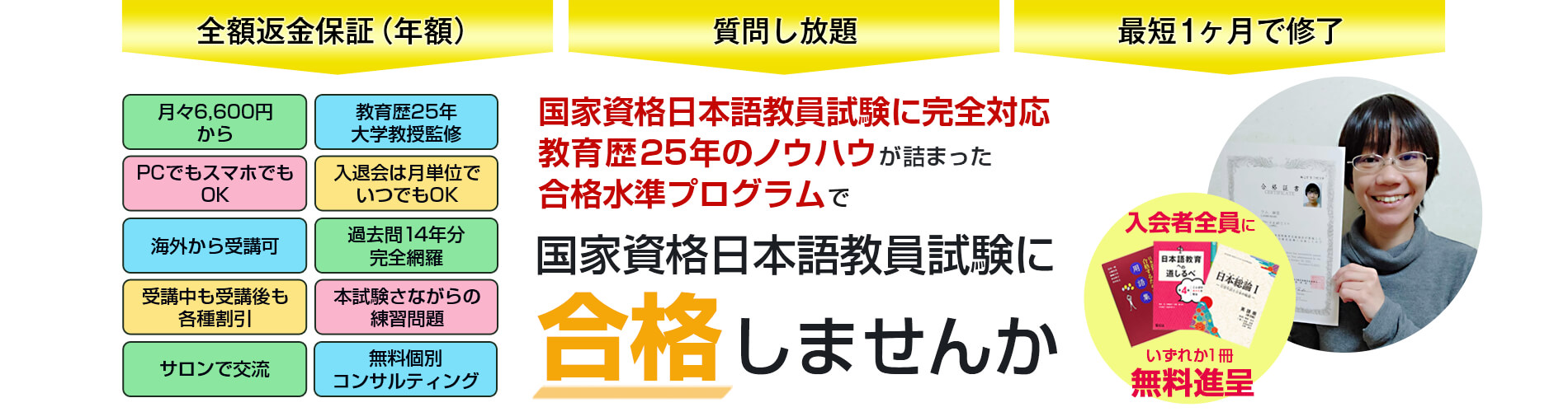 通信講座「篠研の日本語教育能力検定試験対策」